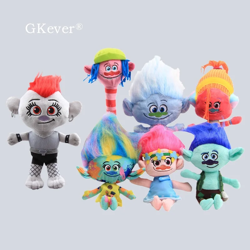 Movie Trolls 2 Poppy Branch Barb Guy Diamond World Tour DJ Suki Harper Cooper плюшевые Фигурки игрушки мягкие куклы