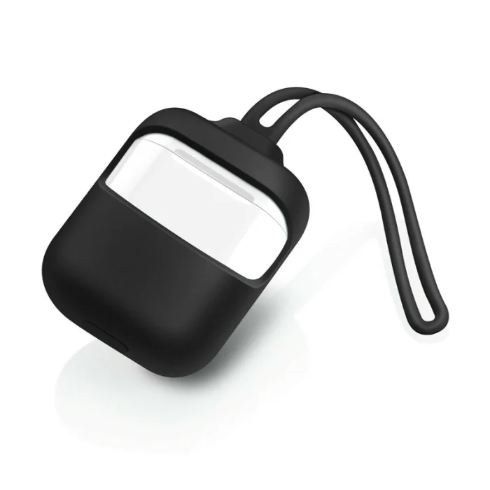 Силиконовый чехол защитный чехол с ремешком противоударный для Airpod 1/2 PUO88