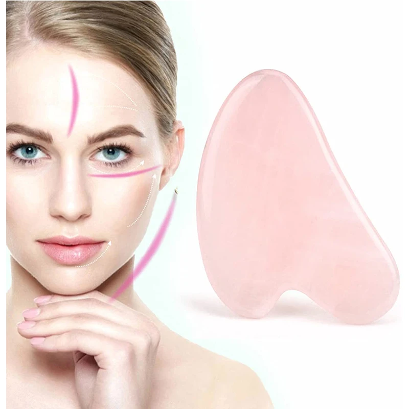 Natural Jade Gua Sha Massage Tools for Face Neck Body