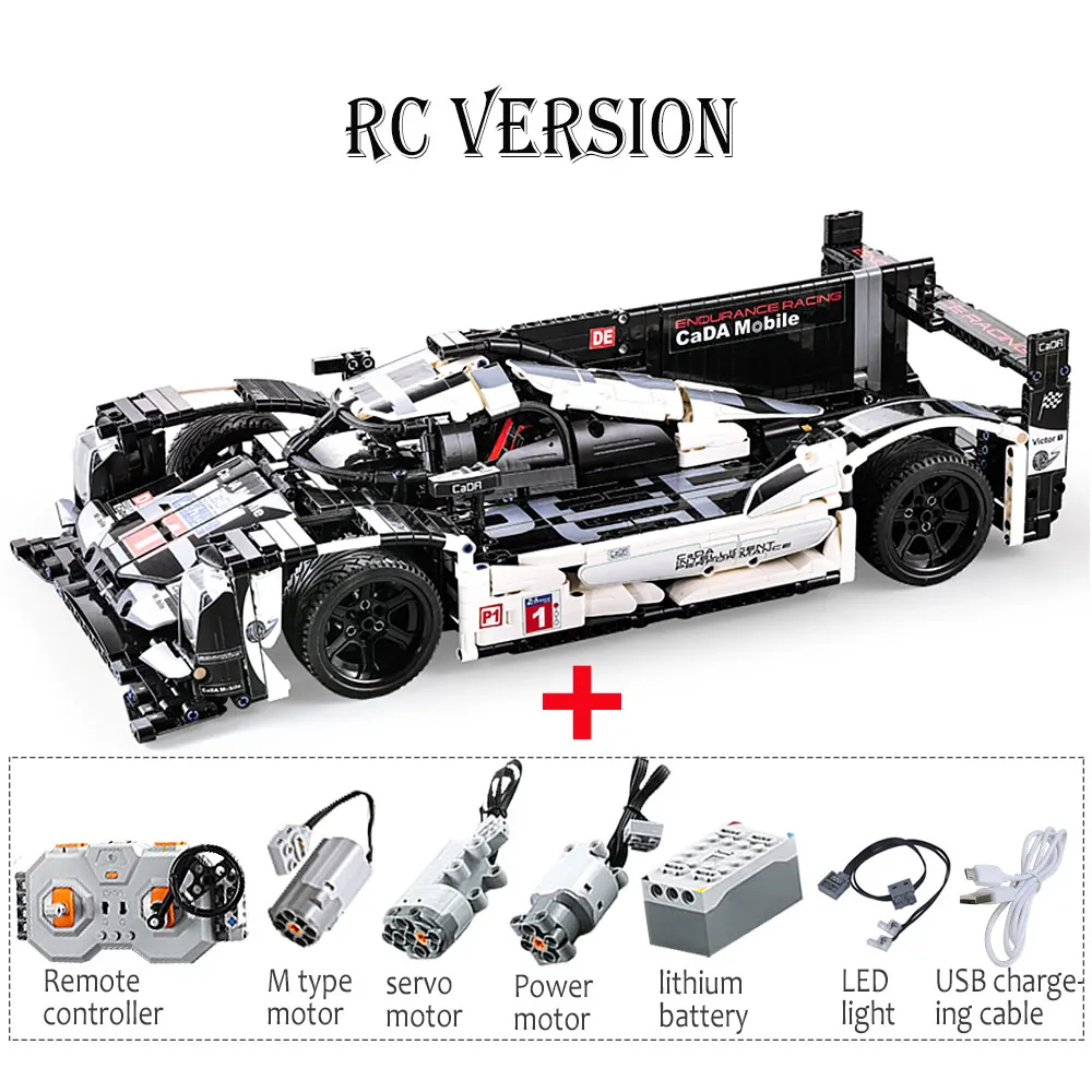 Cada RC внедорожный автомобиль Adventurer Technic строительные блоки пульт дистанционного управления автомобиля кирпичи blocktoy детские игрушки для детей мальчиков - Цвет: RC 919 Racing Car