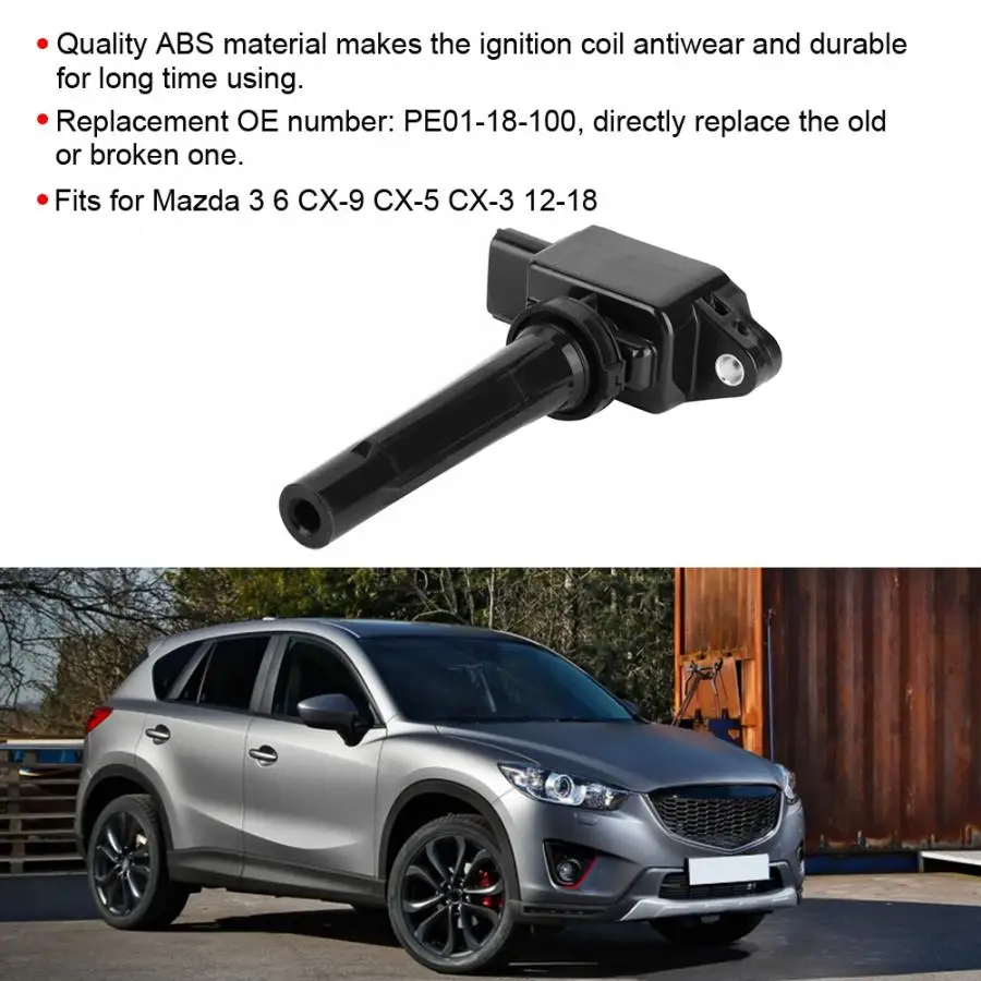 Система зажигания Катушка автомобиля замена аксессуар PE01-18-100 подходит для Mazda 3 6