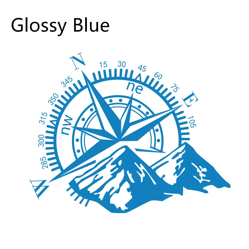Glossy Blue Боковые наклейки для автомобильной двери, виниловая пленка, авто украшение, наклейка для водонепроницаемого внедорожника, Ford Chevy, Стайлинг, автомобильные тюнинговые аксессуары - Название цвета: Glossy Blue