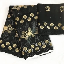 Африканский Базен riche ткань хлопок Базен riche getzner жаккардовая парча Базен ткань с тюлем кружево для свадебного платья