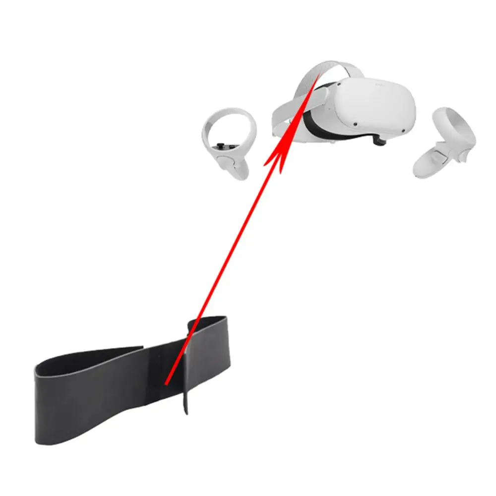 

VR Headset Leather Strap Comfortable Breathable Virtual Reality Glasses Belt for -Oculus Quest 2 Accessories