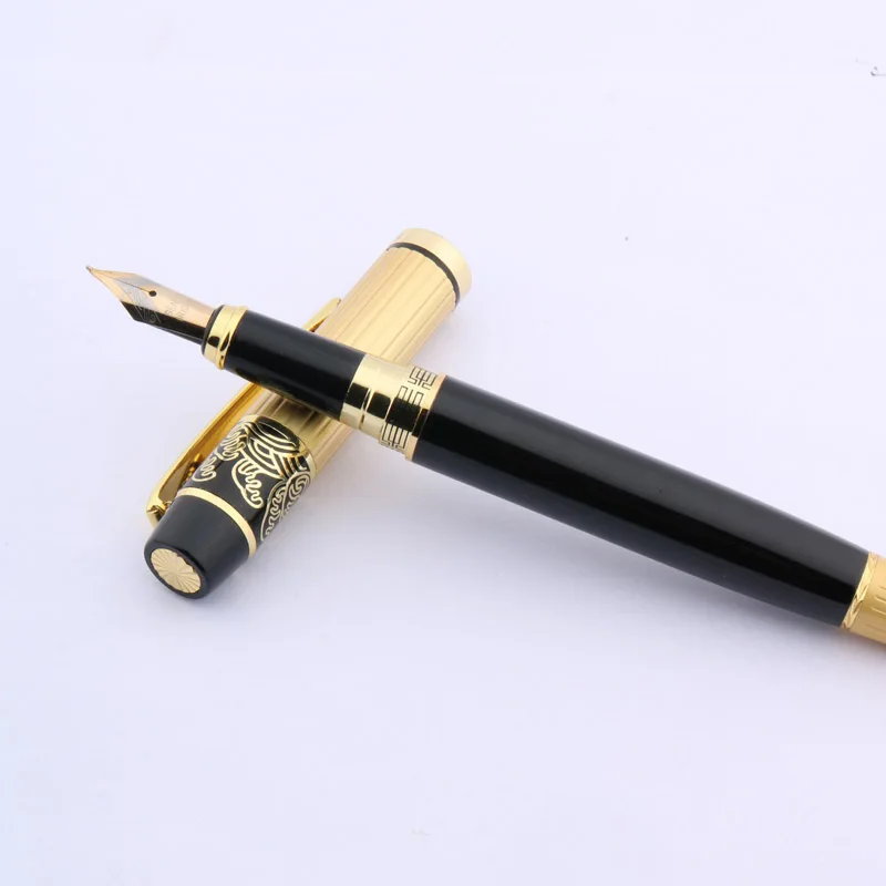 Füllfederhalter Fountain Pen HERO 901 Luxus Schwarz Und Gold Nib 
