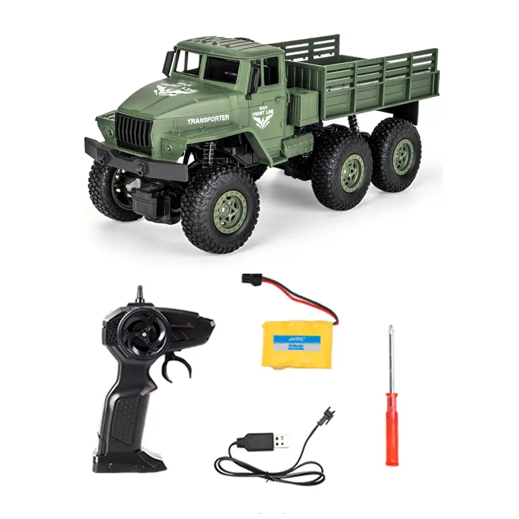

Q68/Q69 6WD 1/18 RC Car 2.4G Off-road Military Truck Remote Control Truck 10km/h RC Crawler Climbing Car Toy RTR