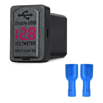 

4.8A Car Charger Charge Socket Dual USB Port LED Volt Display for Phone Tablet Navigator Fast Charging Adapter for Toyota Car