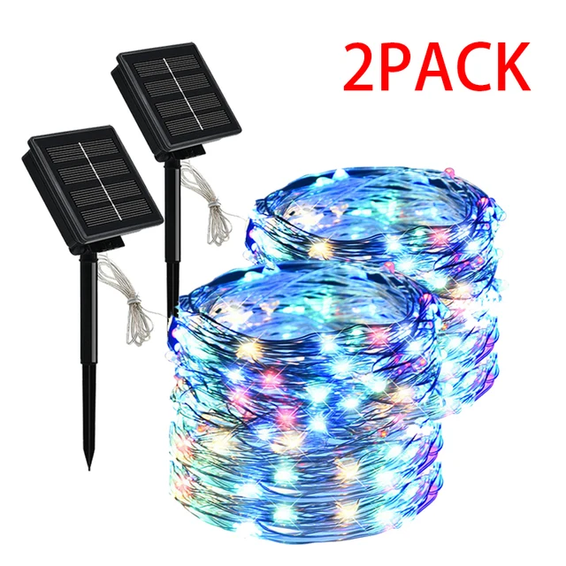 LED Outdoor Solar Lamp String Lights 100/200 LEDs Fairy Holiday Christmas Party Garland Solar Garden Waterproof 10m Solar Light brightest outdoor solar lights Solar Lamps