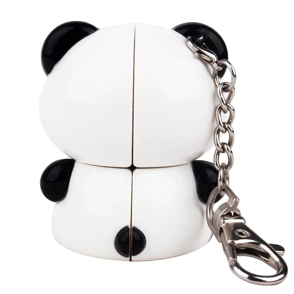 Kuulee Littile Panda Pocket Cube Novel Key Ring Magic Cube Toy Pocket cube ABS Panda pocket cube