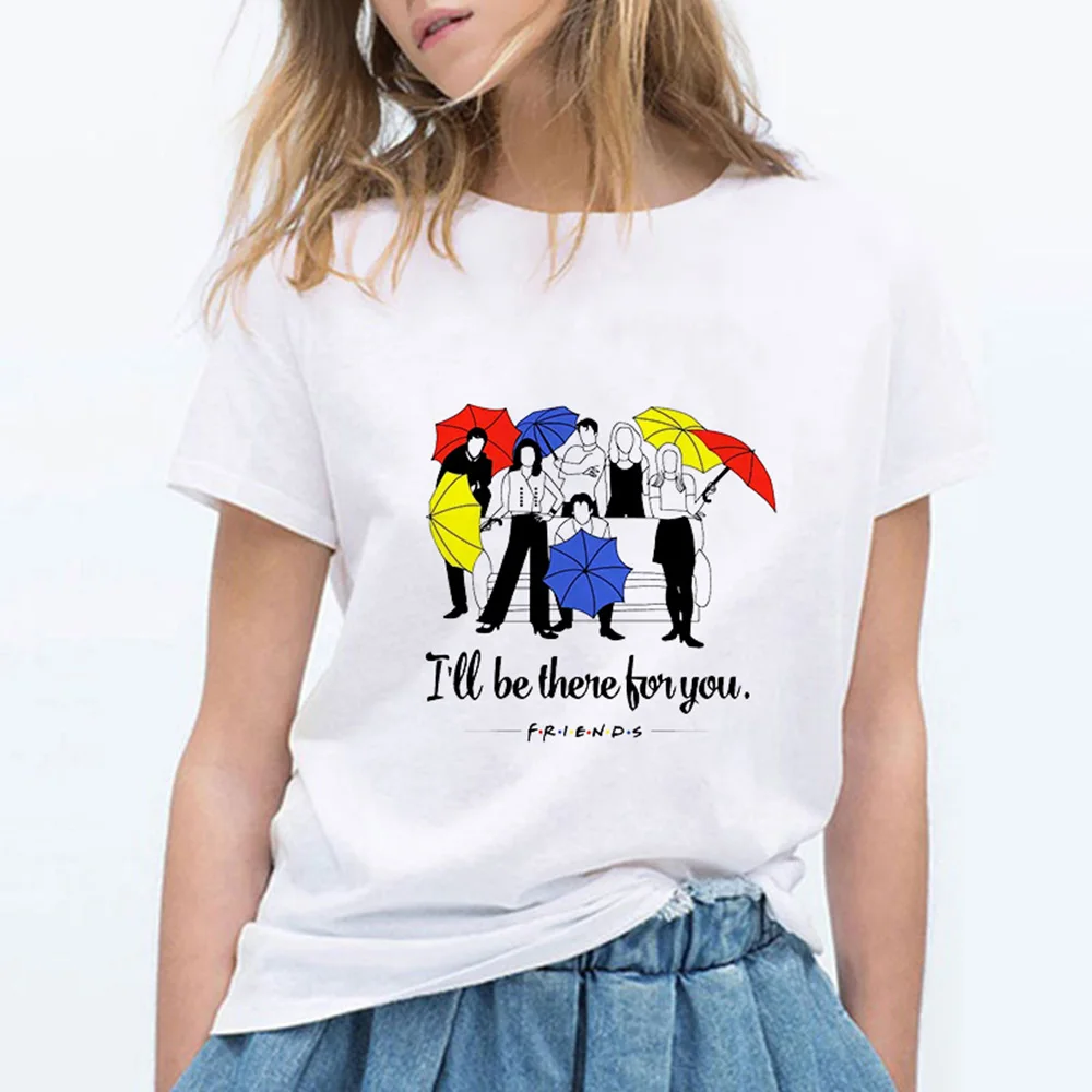 FRIENDS HOW YOU DOIN футболка с буквенным принтом женская повседневная забавная футболка для Леди Топ Футболка хипстер - Цвет: 19bk374