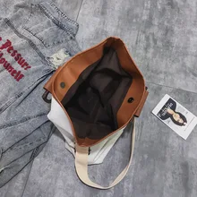 Горячая надпись одно-сумка тканевая через плечо женская стиль Холщовая Сумка большая сумка через плечо