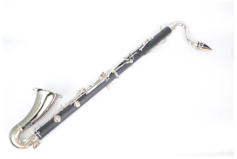 Il belin Silver Plated Keys Bass Clarinet Bb Tune Clarinet High Quality Bakelite Instrument With Case