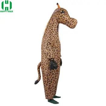 

Halloween Giraffe inflatable Costume Animal for Women Men for Adult Cosplay Carnival Mascot magical Purim Holiday Party Jumpsuit