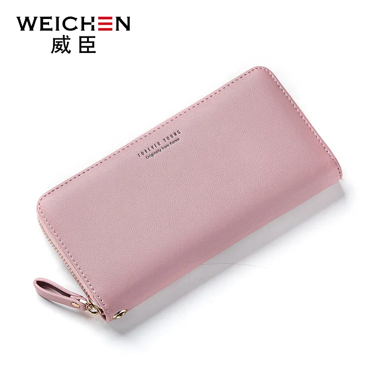 

WEICHEN New Lady Purses Phone Pocket Card Holder Carteras Wristband Women Long Clutch Wallet Large Capacity Wallets Female Purse