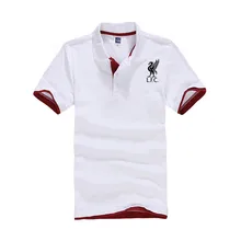 Новинка, хлопковая рубашка поло, Мужская брендовая Футболка Ливерпуль, Футбольная Спортивная футболка, Женская дышащая летняя футболка с коротким рукавом