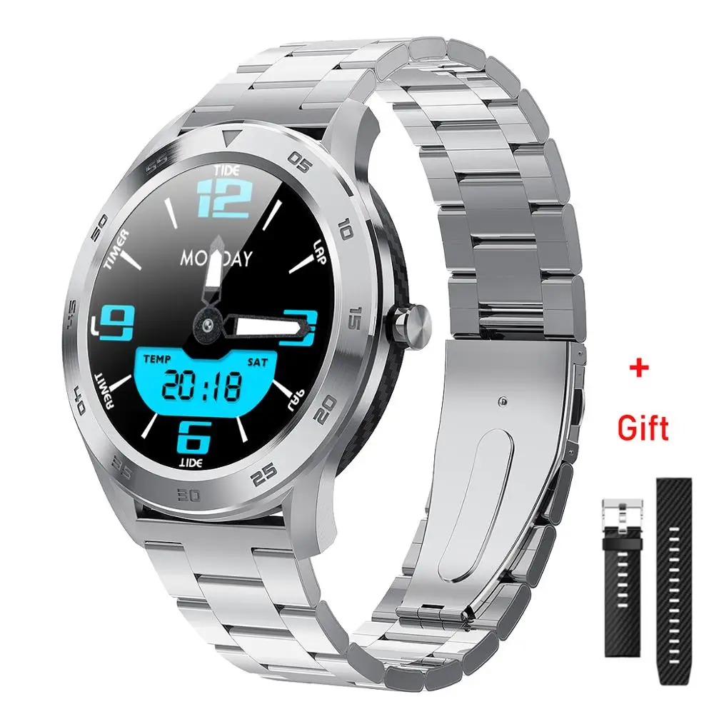 MAFAM DT98 Bluetooth Call Dial Smart Watch Full Screen Touch Wristband Fitness Tracker ECG Heart Rate Monitor Ip68 waterproof - Цвет: Silver steel