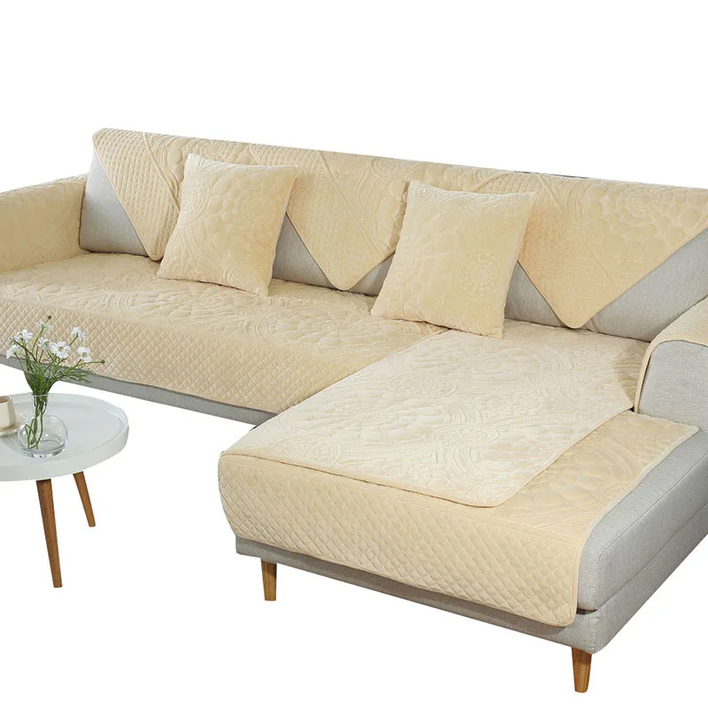 Beige Однотонный чехол для дивана, моющийся, съемный, полотенце, подлокотник, чехлы для дивана, чехлы для дивана, для собак, домашних животных, одноместный/двухместный/Трехместный - Цвет: Beige