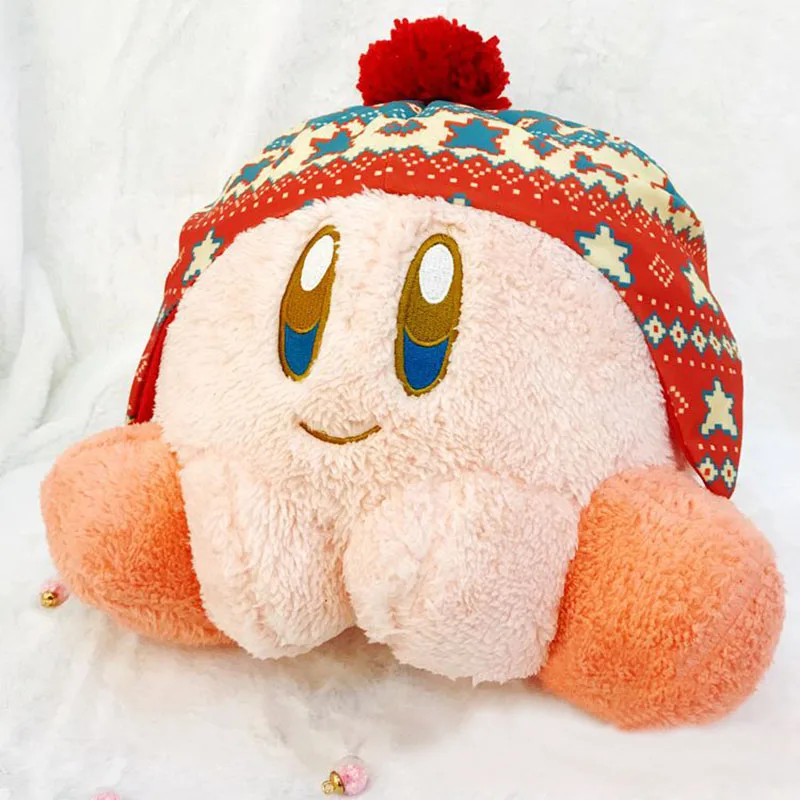 Кавайная игра, Розовая звезда, плюшевый Кирби, игрушки, плюшевый плюш, зимняя эксклюзивная версия, Кирби, куклы, игрушки для детей, плюшевые подарки - Цвет: Розовый