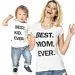 Новая летняя одежда для родителей и детей модная простая Толстовка Оверсайз на замке в европейском и американском стиле женская футболка с буквенным принтом