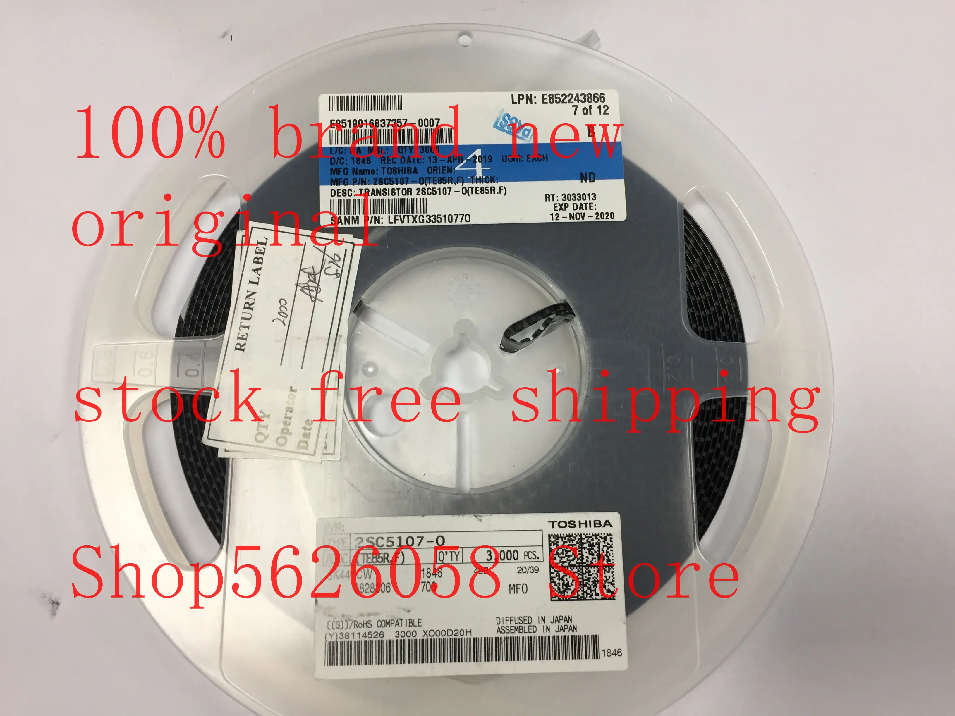 2SC5107 O O(TE85R.F) SMD 100% Новинка оригинальная бесплатная доставка 50 шт. 3000 шт./лот в