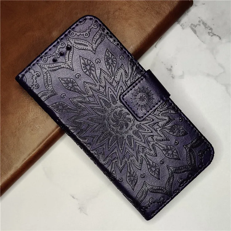 Фиолетовый Роскошный чехол-кошелек для телефона s для huawei Honor 7A Pro 7C 8A 8C 8X Honor 9 9X 10i Lite Honor 20 Pro Чехол из искусственной кожи флип-чехол с подставкой - Цвет: Фиолетовый