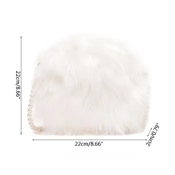 

Women's Faux Fur Crossbody Wallet Purse Tote Satchel Shoulder Bag