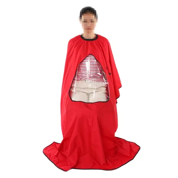 

Adult Salon Hairdressing Hair Cutting Apron Barbers Hairstylist Cape Gown Waterproof Barber Cover Transparent Cloth