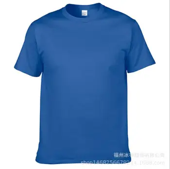

Plus Size 3XL Brand New Men's Solid O-neck Shirts Tops Cotton Casual Short- Leeved T-shirt Homme