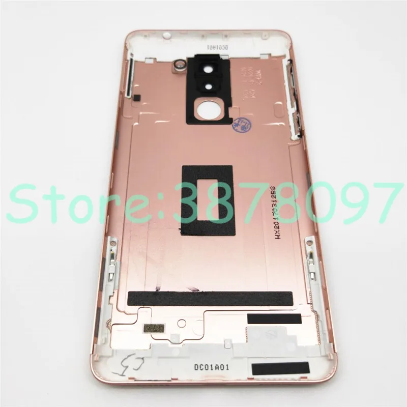 5 шт., новинка, 5,5 дюйма, для huawei Honor 6X, задняя крышка для батареи, корпус с кнопкой громкости питания+ объектив камеры, задняя крышка, дверь