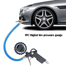Насос для шин с цифровым манометром 0-255PSI на пневматический патрон и шланг датчик давления в шинах автомобильные аксессуары для легковых грузовиков