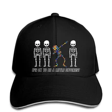 Его хорошо, чтобы быть немного другой Скелет вытирая GifBaseball cap snapback шляпа пиковая