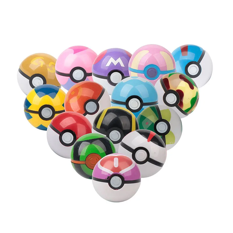 Takara tomy pokemon pokeball 7 см ПВХ экшн Фигурки игрушки тыкать мяч для детей на день