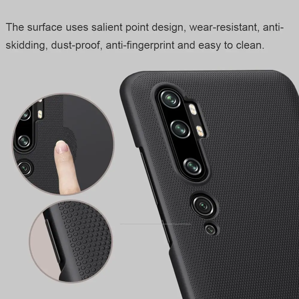 Чехол NILLKIN Shockproo для Xiaomi mi CC9 Pro матовая жесткая задняя крышка из ПК для Xiao mi CC9 Pro/Note 10 Подарочный держатель для телефона
