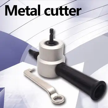 

Nibble Metal Cutting Tools Double Head Sheet Curve Hole Opener Nibbler Saw Cutter Drill Attachment Power Tool Accessories