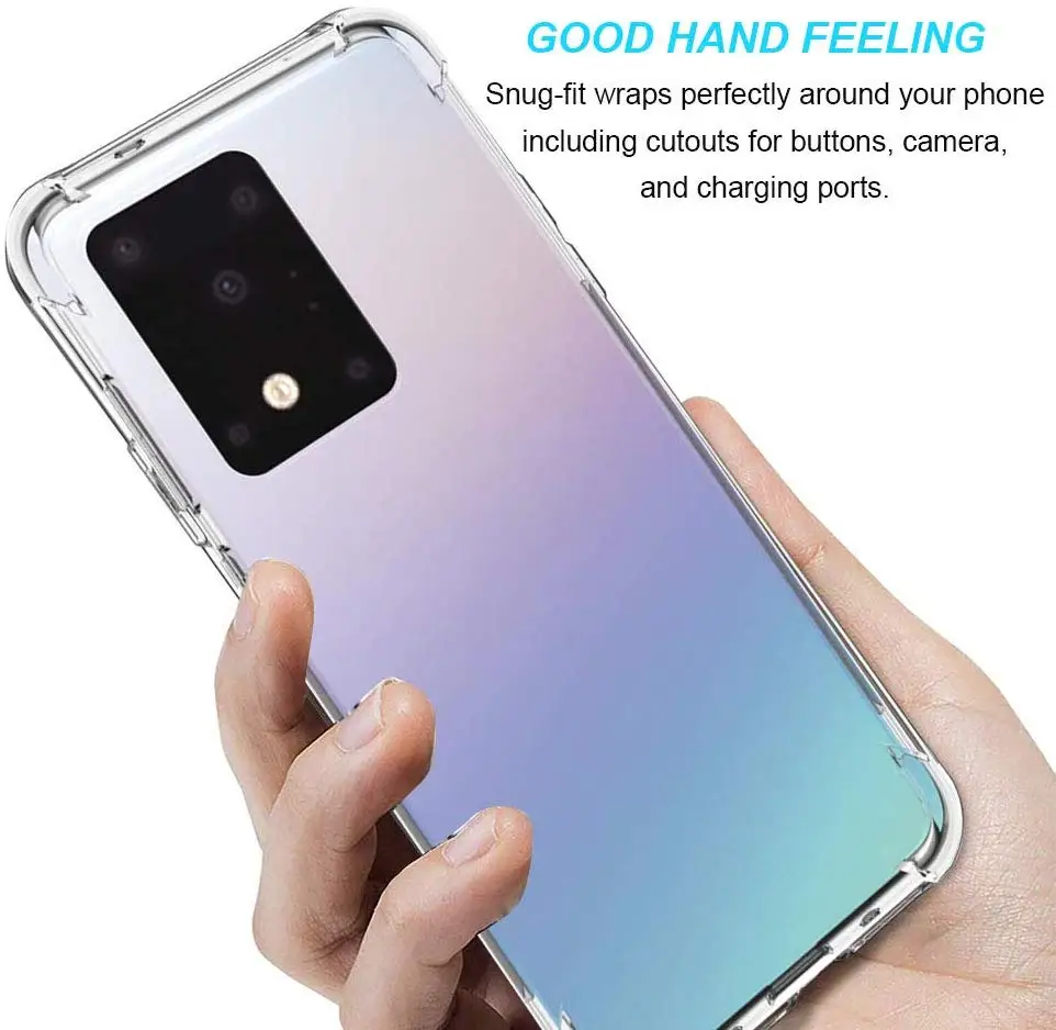 Lainergie чехол для samsung Galaxy S20 подушка безопасности Супер защита мягкая прозрачная