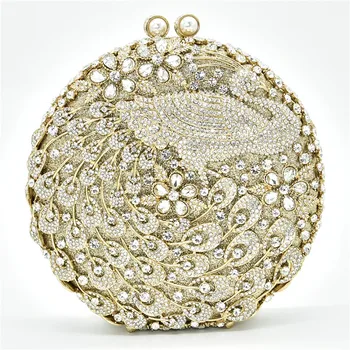 

Latest Design Crystal Luxury Handbags Women Bags Designer Women Handbags Evening Clutch Bags Hollow Out Elegant Bridal Party