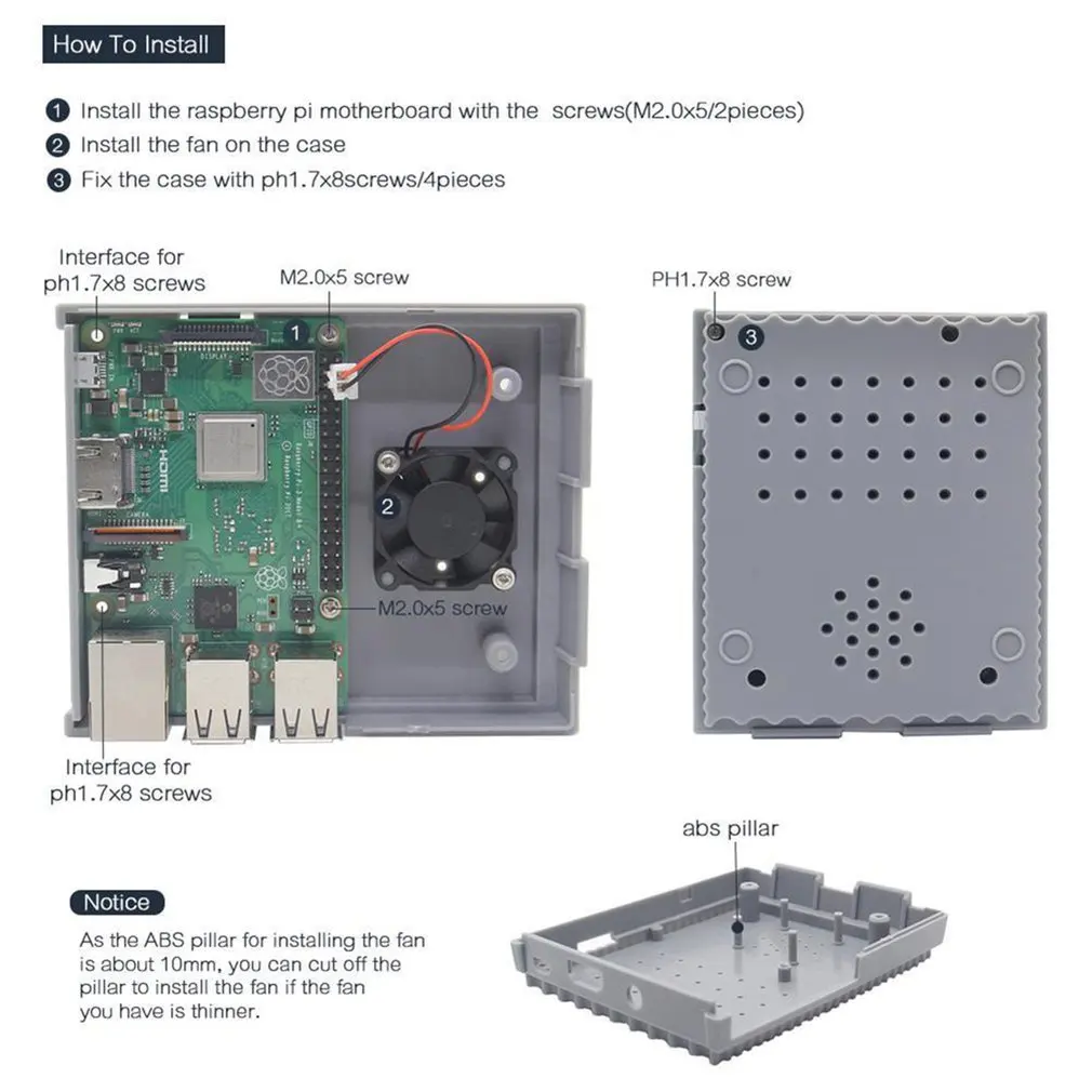 Чехол Snespi Nespi для Raspberry Pi 3 Model B +/3B/2B/B + профессиональная Мода