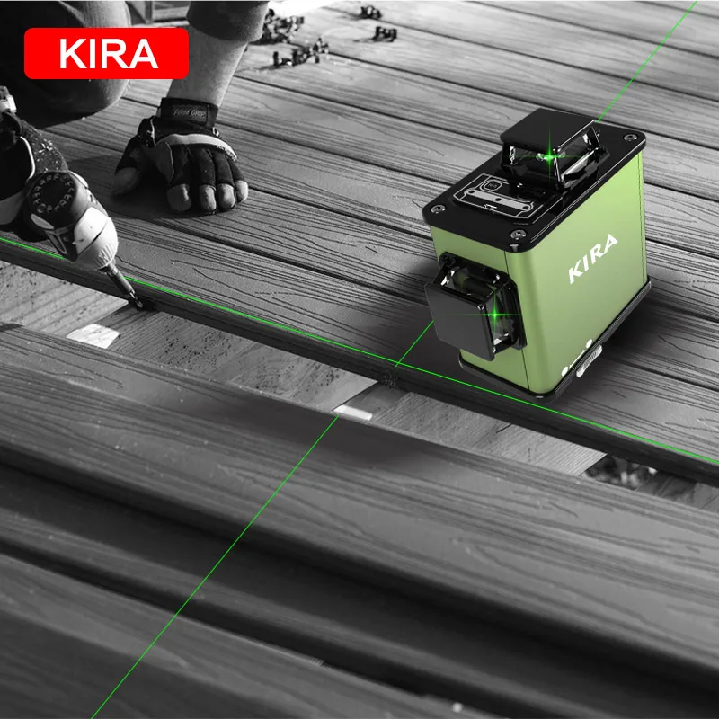 

Laser Level 12 Lines 3D Self-Leveling 360 Horizontal And Vertical Cross Super Powerful Green Laser Beam Line