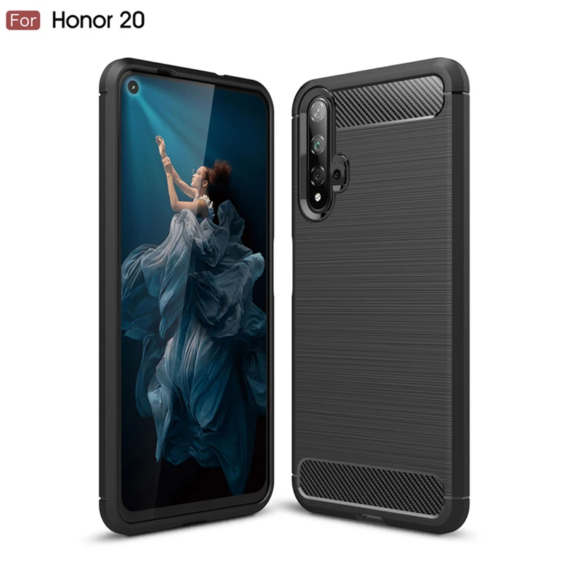 Мягкий матовый Силиконовый чехол для телефона huawei honor 20, тонкая задняя крышка из ТПУ для honor 20pro, защитный чехол для honor v20