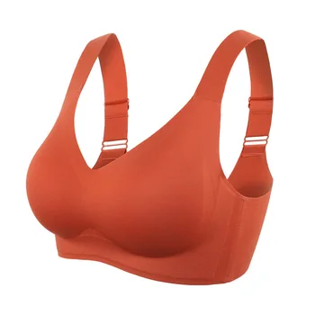 

Sleep 2020 Summer Beauty Back Wide-Strap Latex Cotton Cushion Moderate Lift WOMEN'S Seamless Bra