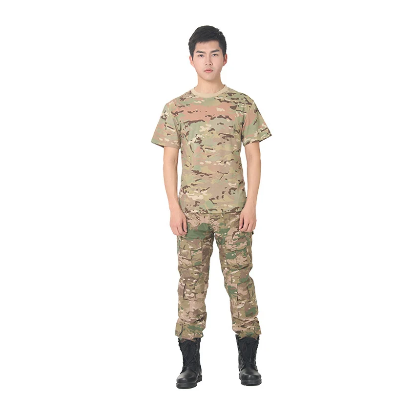 Adult Army на военную форму летняя 100% хлопковая футболка с короткими рукавами и