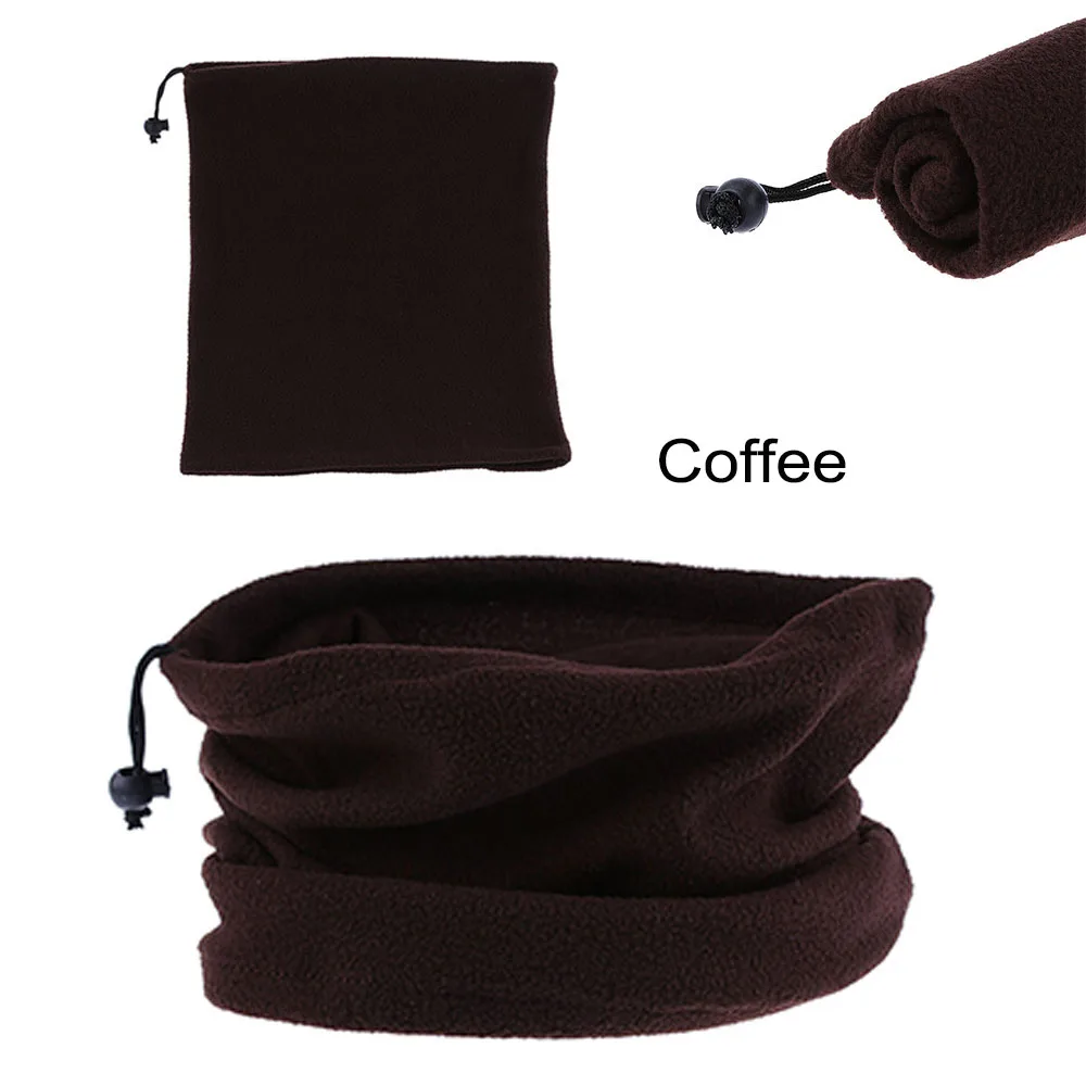 coffee 1 шт., 3 в 1, шапки унисекс, лыжный снуд, шарф для женщин и мужчин, теплый флисовый шарф, снуд для шеи, кольцо, теплая маска для лица, зима, весна - Цвет: coffee