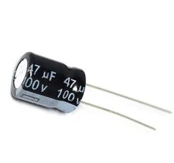 

20PCS Higt quality 100V47UF 8*12mm 47UF 100V 8*12 Electrolytic capacitor