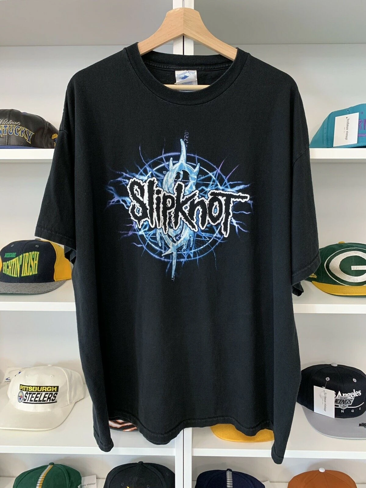 Винтаж 2004 Slipknot рубашка Sz 3XL XXXL черная Группа Музыка рок 2000s логотип |