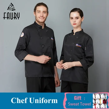 

High Quality Chef Clothes Double Breasted Sushi Cooking Uniform Catering Hotel Restaurant Kitchen Shirt Chef Jackets Wholesale