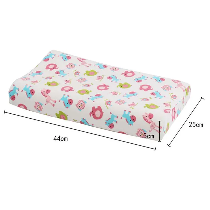 100 Natural Children Latex 2 in 1 Pillow Baby Sleeping Bed Orthopedic Child Soft Latex Kids Head Neck Pillow Gift baby pillow
