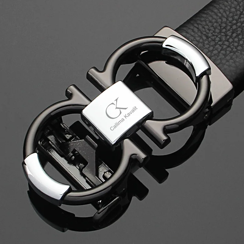 

CK Leather Belt Men Genuine Leather First Layer of Pure Leather Automatic Buckle Casual Business Belt Men's in Young People Top