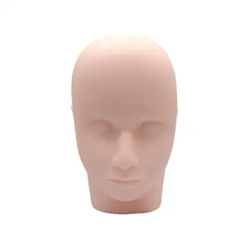 

1Pc Mannequin Head Silicon with Female Face Model Display Stand Model for Grafting Eyelashes Training Practice