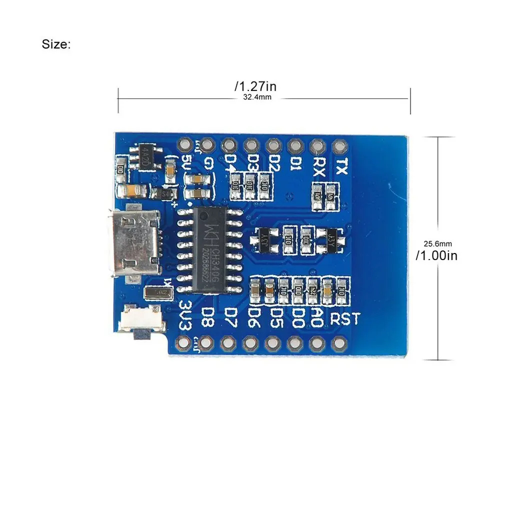 Мини D1 маленький NodeMcu модуль NodeMCU Lua ESP8266 ESP-12 WeMos D1 Мини wifi 4 м байт макетная плата модуль