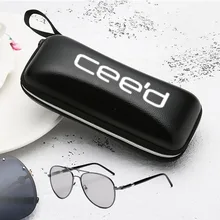 

For KIA Ceed ED JD CD 2019 2020 Sunglasses Reading Glasses Hard Zipper Box Pouch Case customizable patterns Car accessories